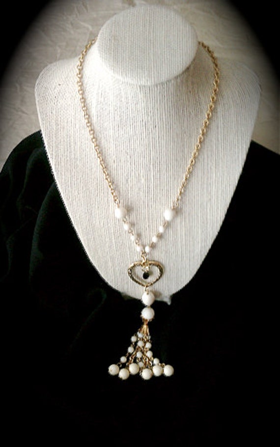 Vintage Lariat Style Necklace Vintage Jewelry by MissionJewels