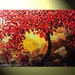 Original Abstract Red Tree of Life Palette Knife Painting, Abstract Textured Painting, Red Autumn Floral, Brown Gold, 36x24" -Christine