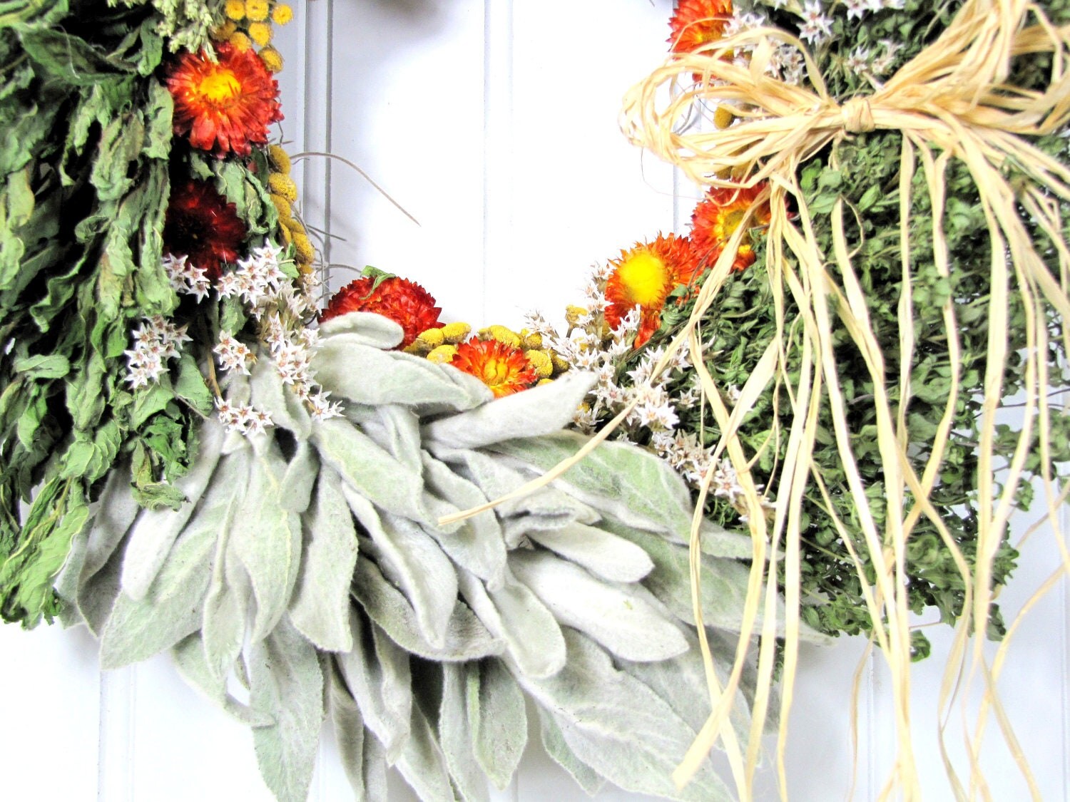Dried Herb Wreath Kitchen Decor Herb Wreath By