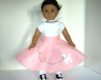 Ten Poodle Skirts for American Girl Doll Party or other 18" Dolls