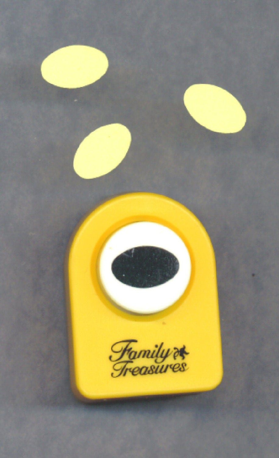 PAPER Punch OVAL or Egg Shape Scrapbooking Half by TheMaineCoonCat