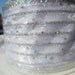 Glitter Ribbon Wide Wire Edge Silver White Holiday- 10 Yards