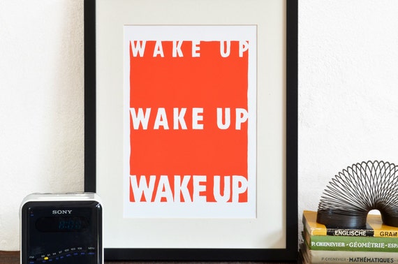 items-similar-to-wake-up-typography-poster-modern-word-art-in-high