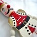 Vintage Hand Painted Wooden Christmas Ornament - Pull Toy Soldier