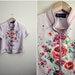 Vintage Asian Embroidered Floral top blouse. Size S/M