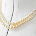 Champagne White Glass Pearl Multi Strand Choker 50s