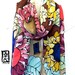 Hand Painted Silk Scarf. Floral. Kimono Japanese Silk Scarf. Sunflower Dreamscape Scarf. Luxury Silk Satin. Made in USA. Approx 14x72 in.