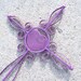 Shabby CHIC Scrolly Purple Cross Metal Wall Decor Baptism Nursery