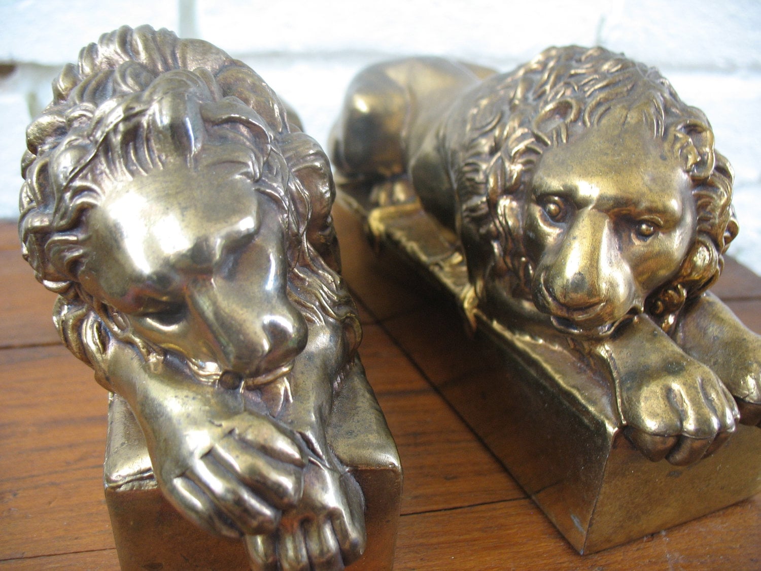 lion bookends lion bookends