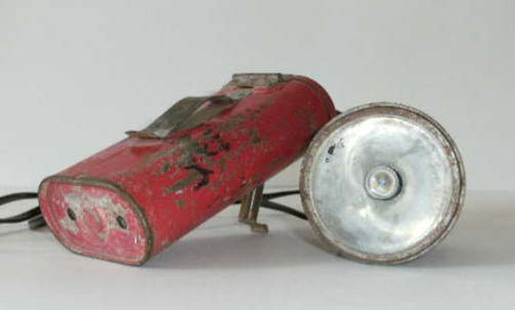 Vintage Forester Red Head Lamp Battery Operated by VintageTab