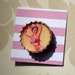 50's Cheeky Pin up Upcycled Bottlecap Brooch