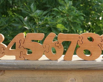 Wooden Name Puzzle Personalized Wood Custom Cut All Natural