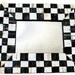 Black and White Mirror, Cork Checkered Squares 8 x 10