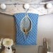 Clothespin Bag Laundry Bag Vintage Blue Clothesline Bag Farmhouse Decor Shabby Decor