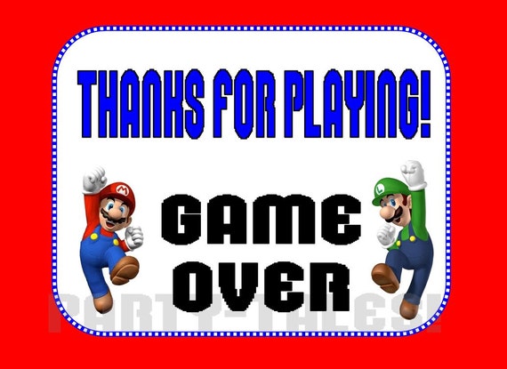 items similar to super mario bros wii birthday boy party printable game