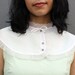 reserved //reserved// vintage detachable collar MINI CAPE with rhinestone buttons