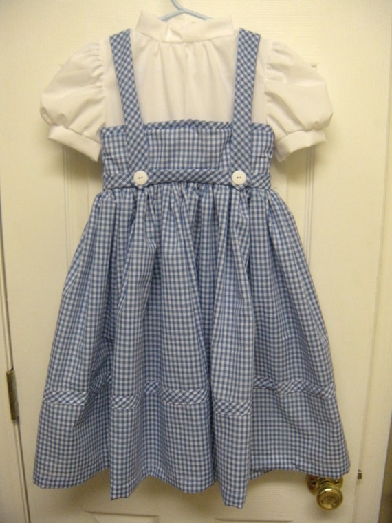 Items similar to Adorable Dorothy Gale Girls Costume from The Wizard of ...