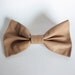 Big Leather Hair Bow (TAN BROWN)
