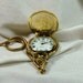 Ornate Vintage Collezio Golfer Pocket Watch with Chain - Excellent Condition and Working