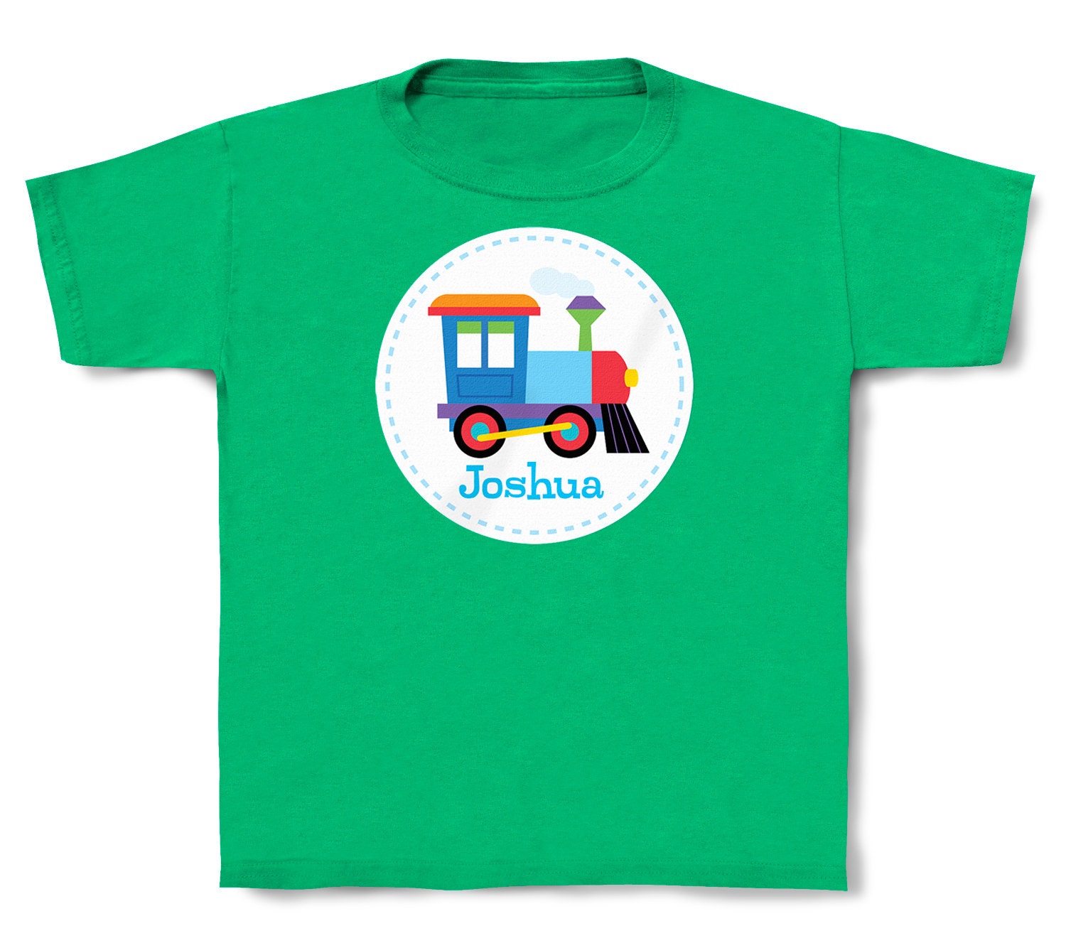 Personalized Kids Train Tshirt. Cotton. Toddler and by ArtAppeel