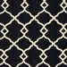 Two 12 x 24 Designer Decorative Pillow Covers in 100% Cotton - Black and White Fretwork