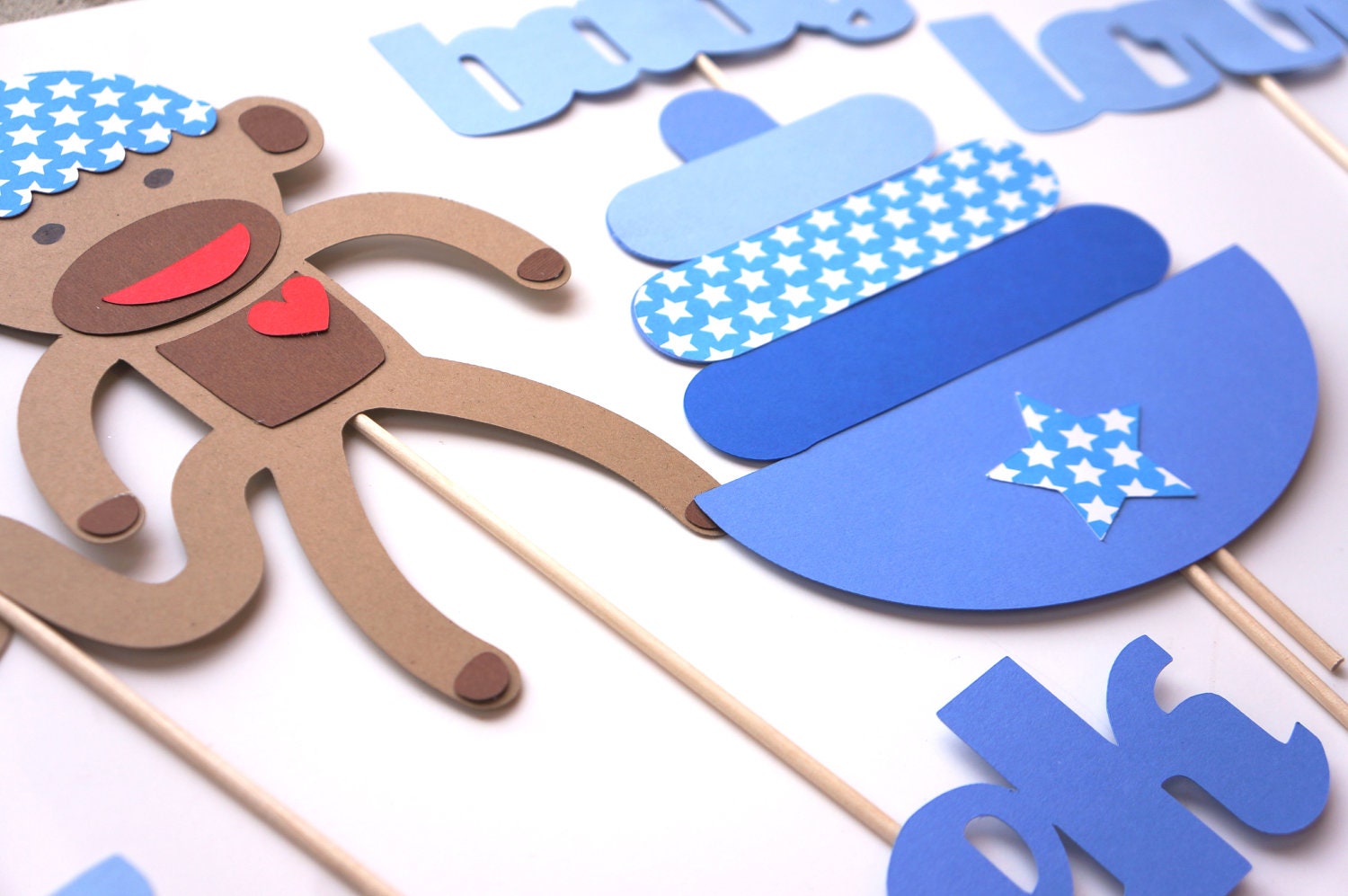 Baby Shower Props Baby Boy Photo Props Photo Booth Props