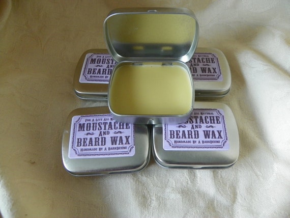 Lite mustache and beard wax