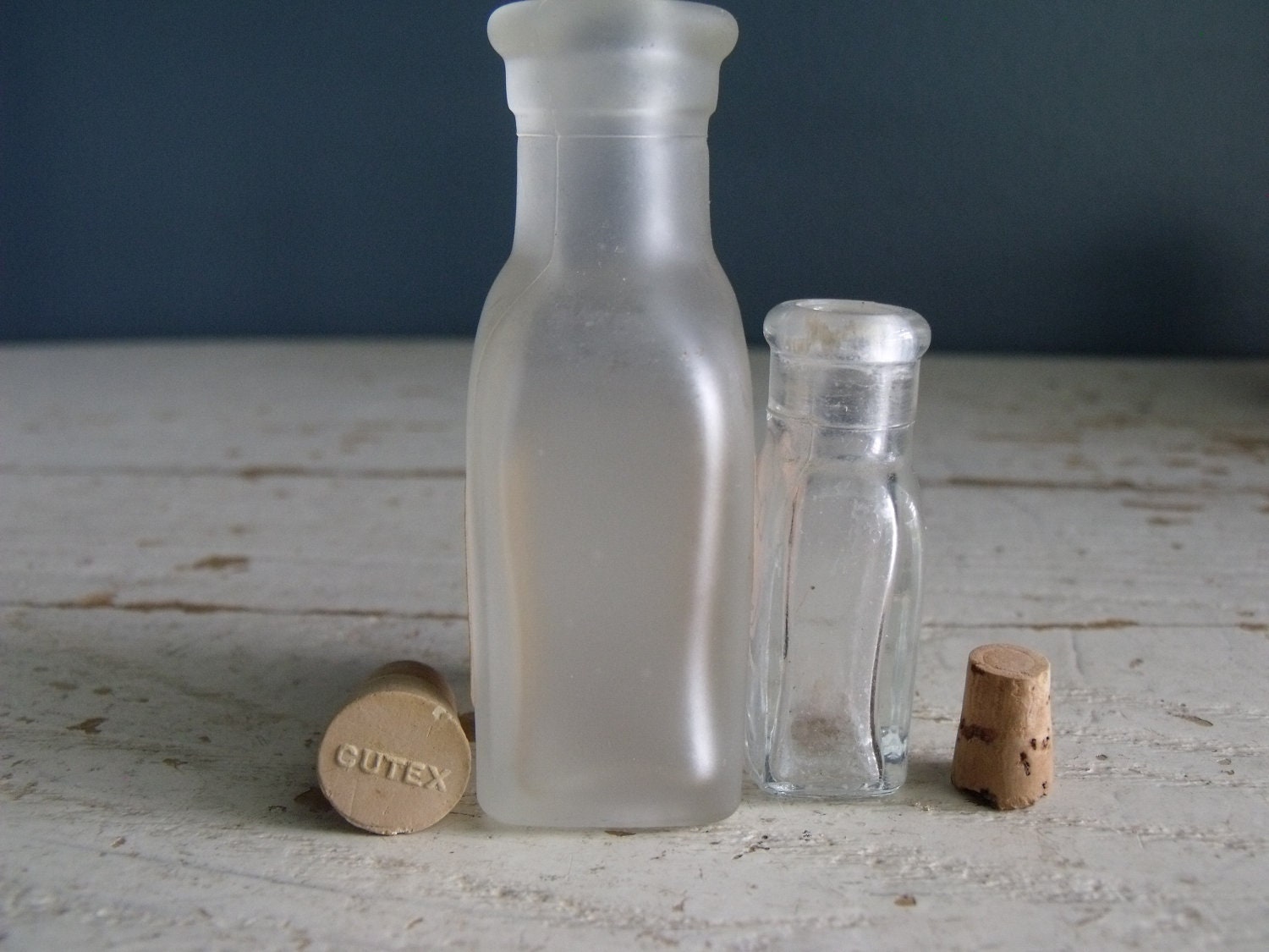 Vintage Cutex One 1 Glass Bottle 1920s