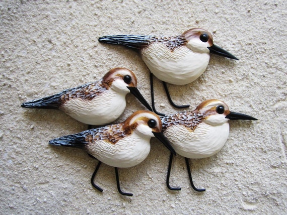 Sandpiper wall decor nautical shorebird sculpture by artistJP