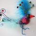 Funny bird sculpture wall art