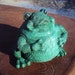 Frog Stone Paperweight Decor