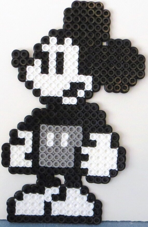 mouse bead hama with Beads Art MICKEY Created WILLIE Perler Pixel STEAMBOAT