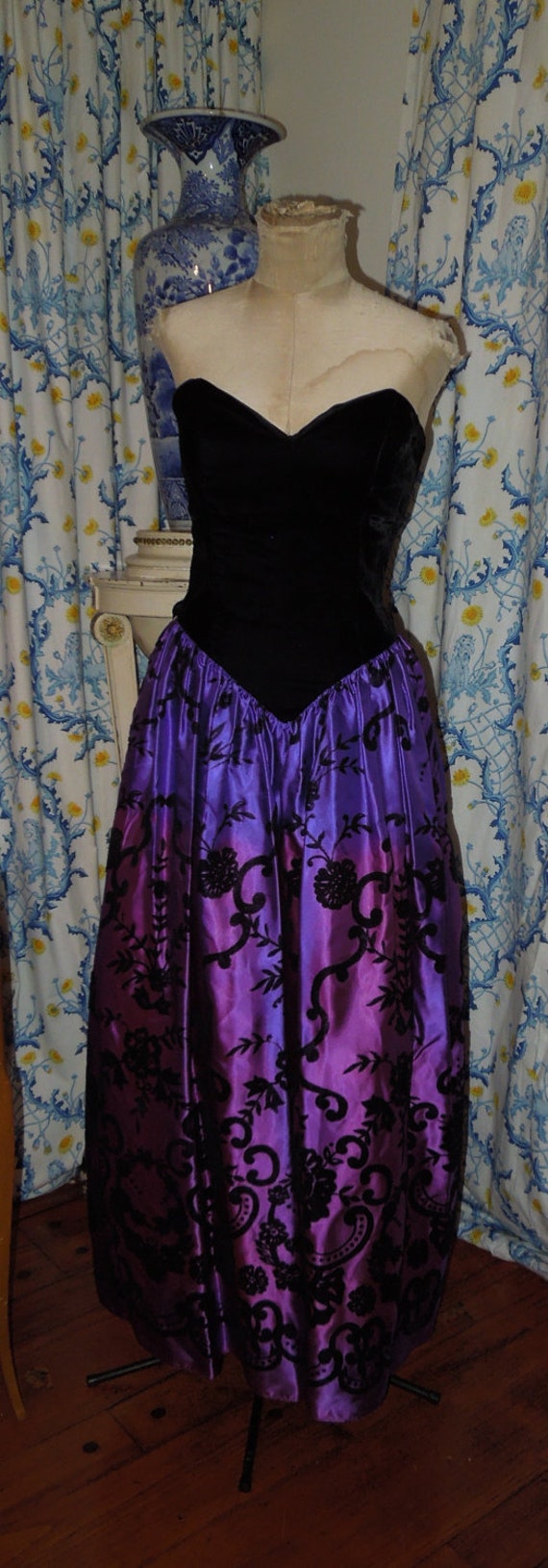 vintage 1980s gunne sax jessica mcclintock purple by dumpstersbarn