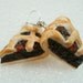 Lattice Mincemeat Pie Earrings. Polymer Clay.