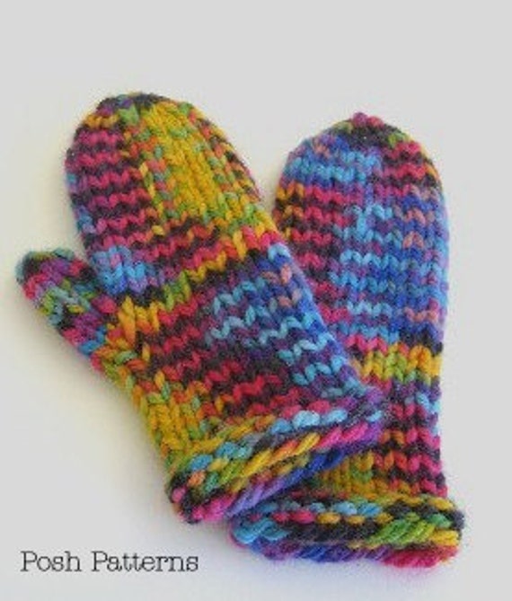 Chunky Mittens Pattern #29 at Knitting With Friends