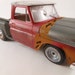 mid fifties Chevrolet pickup truck 1/24 scale model car in red