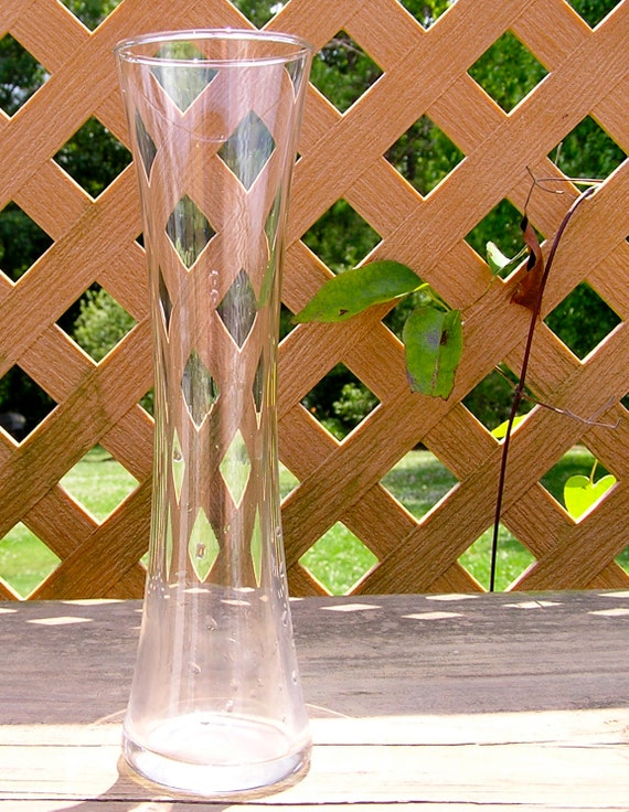 Clear Long Stem Glass Vase