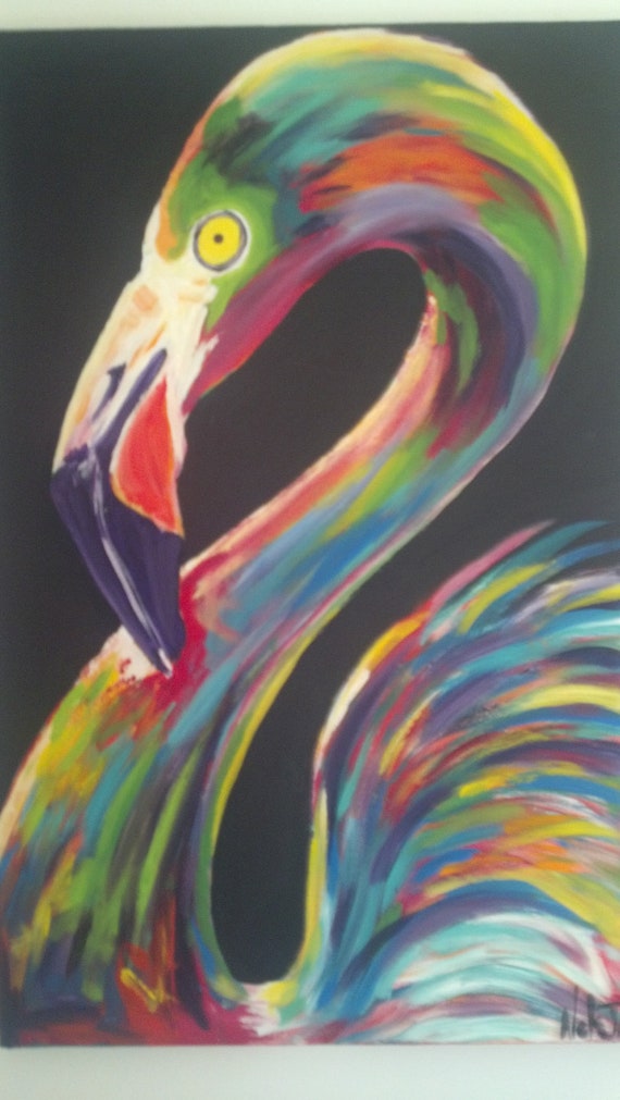 Original Flamingo Painting