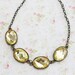 Lovely Morning Citrine Necklace. Fall. Fashion. Autumn. Vintage Inspired. Yellow Necklace. Gift. Wedding. November Birthstone. Bridesmaids.