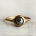 Reserved. Smoke grey rose cut diamond ring. Engagement. Ryan.