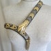 Snake belt, gold and pewter toned by Bijoux Medici, Italy. Women's medium - large, unisex. 1980's glam rock.