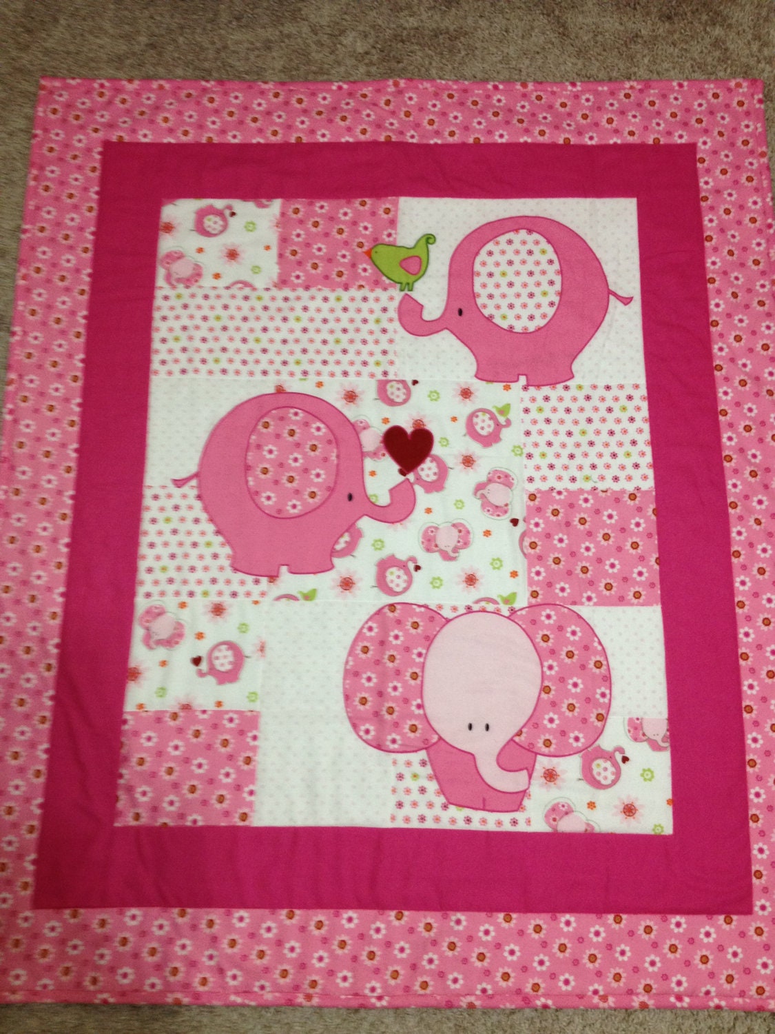 Elephant Baby Quilt