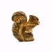 Rustic Squirrel Figurine, Vintage 1960s Ceramic Autumn Woodland Decor