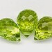 Natural 1 Green Peridot VVS AAA 7.5mm Briolette Faceted Drilled Bead Gemstone wb36 Take 20% Off
