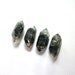 Tibetan Black Quartz Points Raw Rough Natural 4 Crystals 19-20mm Double Terminated (Lot No. 835)