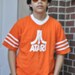 Atari Bright Orange Throwback Jersey Shirt Old School by Changes