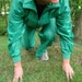 Vintage Men's Lacoste Alligator / Croc Jogging Suit - Gator Green Windbreaker Pants and Jacket. Running Suit. Marathon Man. Size L Tall