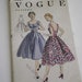 Vintage VOGUE Dress pattern 1954 uncut swing summer dress sz 15