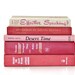 Vintage 5 Book Collection Interior design Pink vintage Book Decor