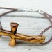 Wooden Cross Bracelet - African Zebrawood - Plus Size - Unisex